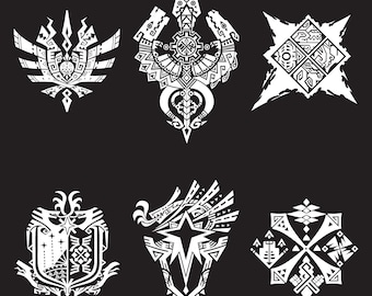 Monster Hunter game-embleemstickers