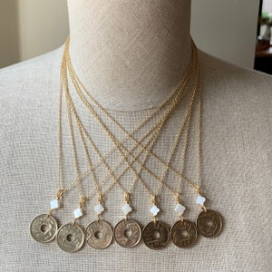 Spanish Coin Pendant, Coin Necklace from Spain, 25 Pesetas Coin, Coin Jewelry