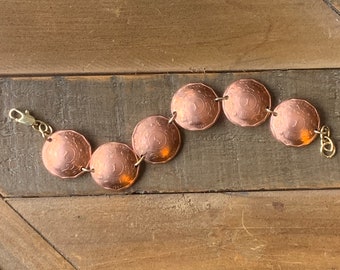 Uganda Münzenarmband, Afrikanischer Schilling Schmuck, Fernweh, Reise Souvenir, Missionarsgeschenk, Gold Ton Armband