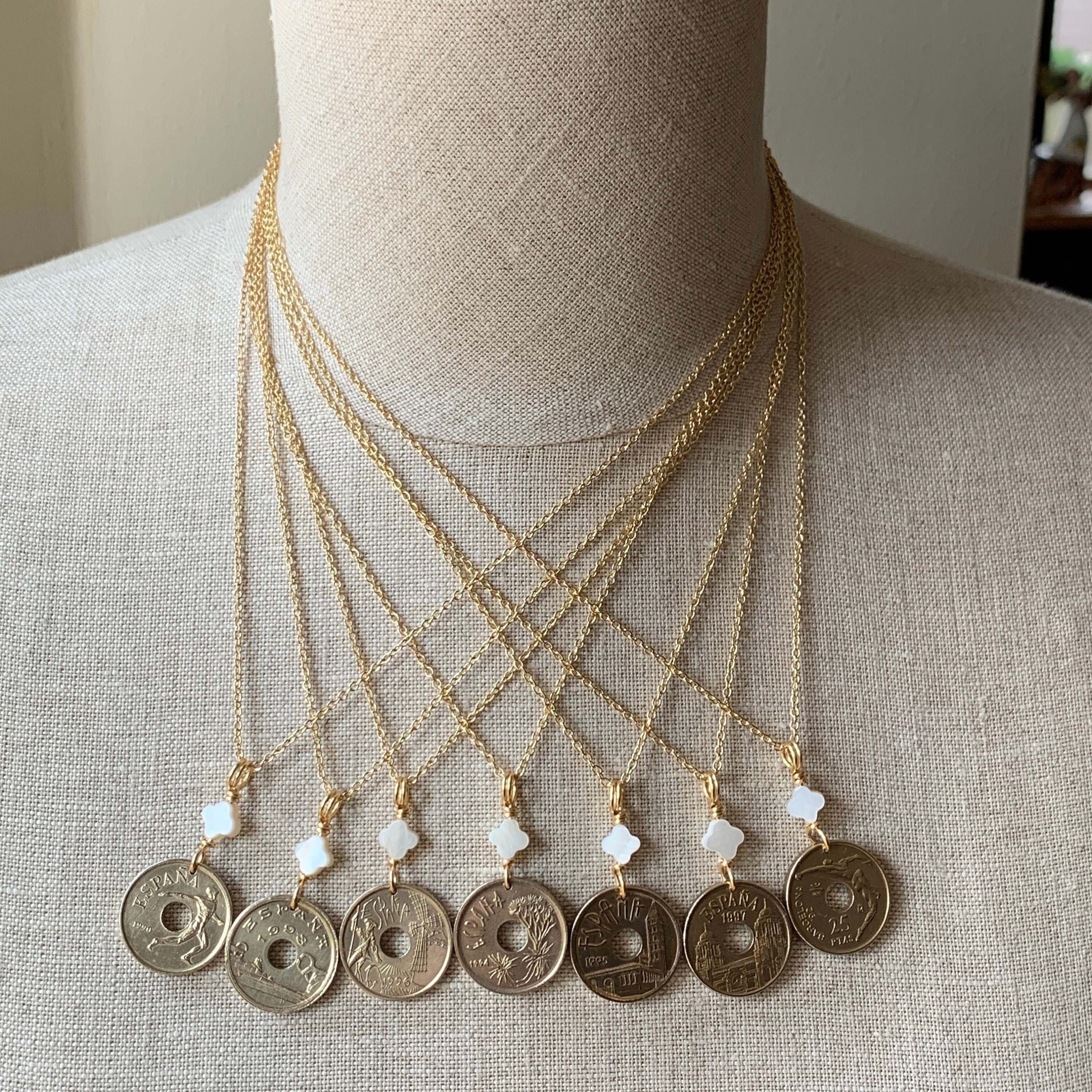 Solid Gold Necklace, Antique Coin Pendant Necklace, 14k Gold Necklace, Gold Coin  Necklace, Roman Coin Necklace, 9k Coin Necklace 