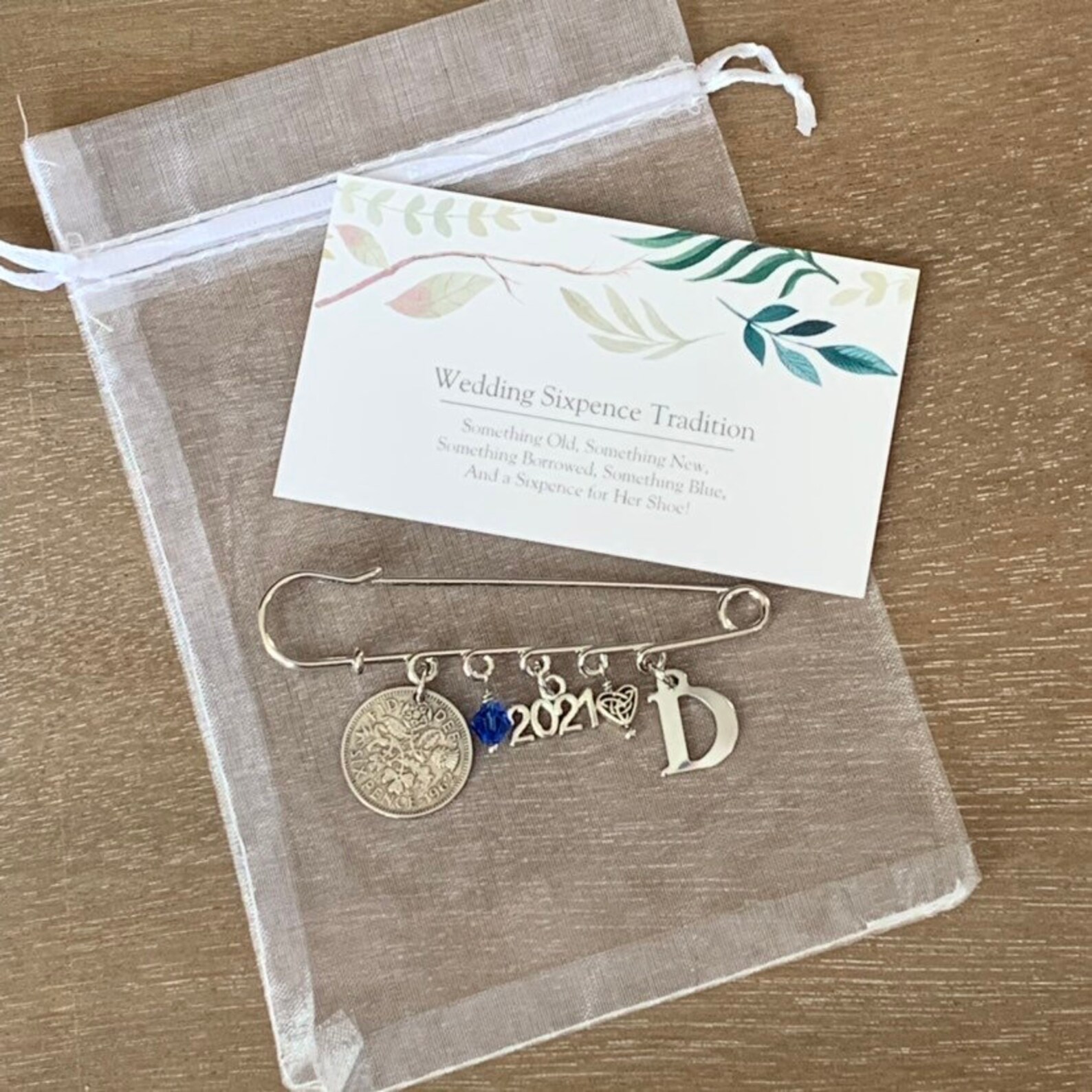 Custom Bridal Sixpence Wedding Pin Garter Pin for Bride Etsy