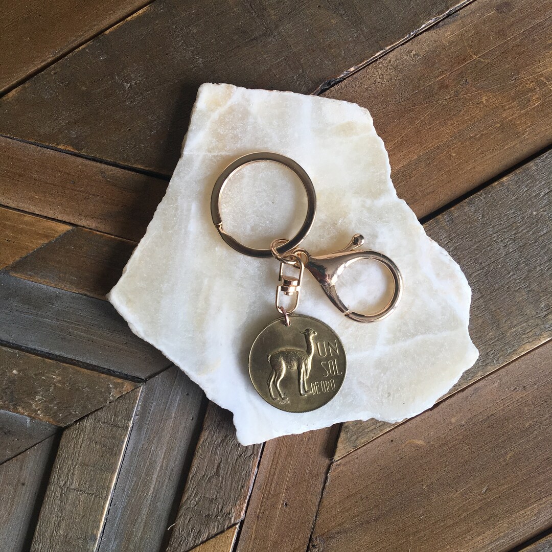 ペルー共和国 1824年 硬貨 キーホルダー ペルーのラマコインキーホルダー、遺産のお土産ギフト - Etsy 日本