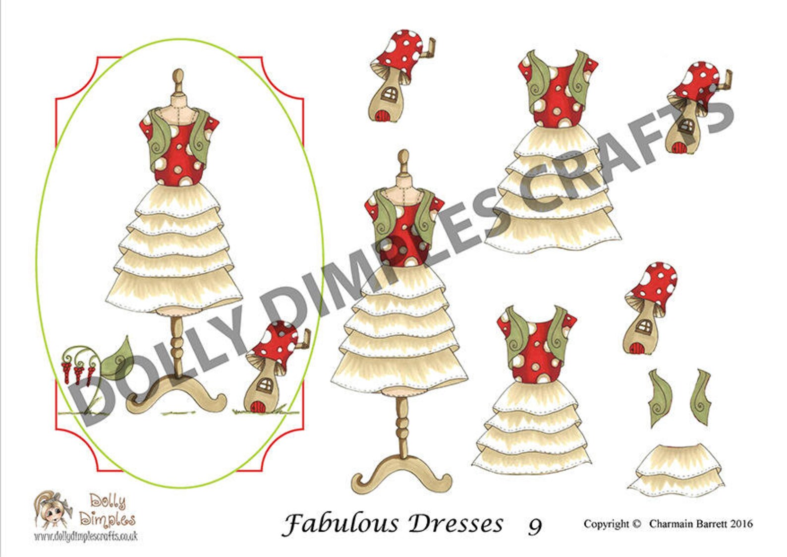 10 Decoupage Sheets by Dolly Dimple Fabulous Dresses Set 1 Etsy