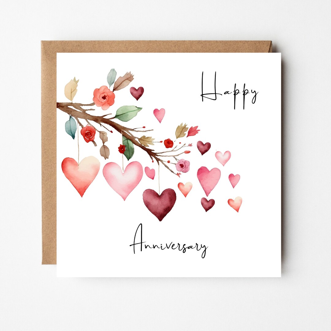 Happy Anniversary Card for Husband Wife Girlfriend Boyfriend Partner ...