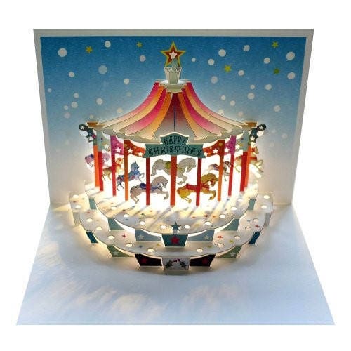 Christmas Card // Pop Up Christmas Card, Laser Cut Christmas Card, 3D…
