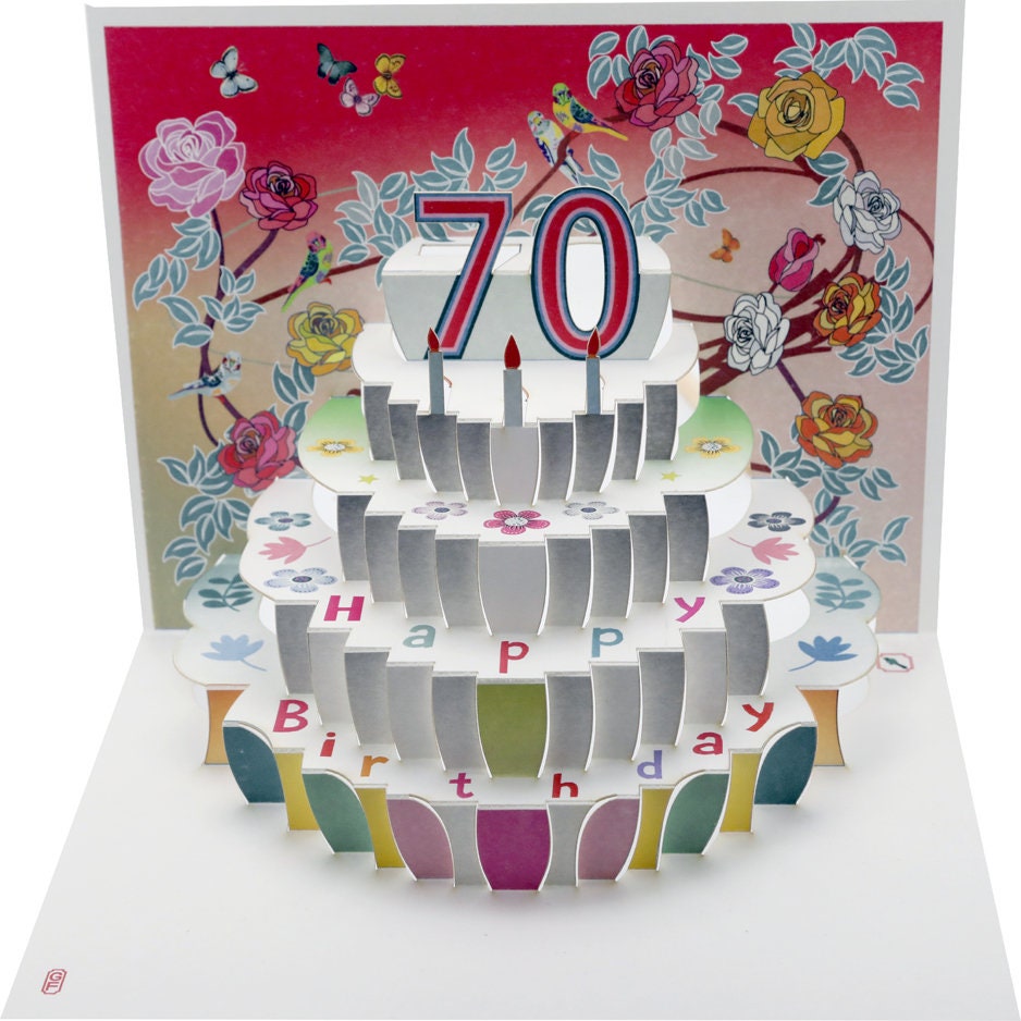 70th birthday pop up card template free download 70th birthday pop up card template free download