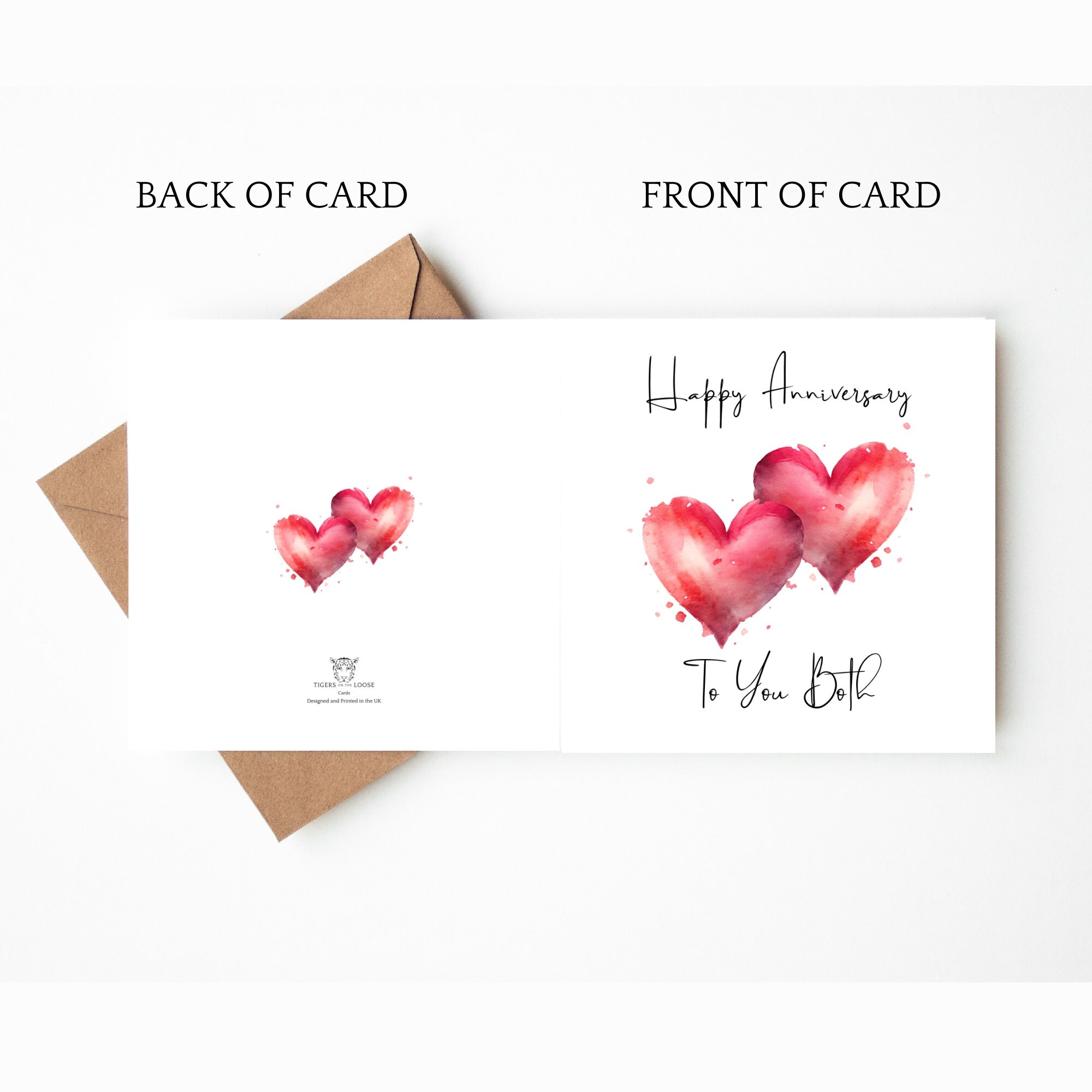 Happy Anniversary Card to You Both, Greeting Card for a Special Couple ...