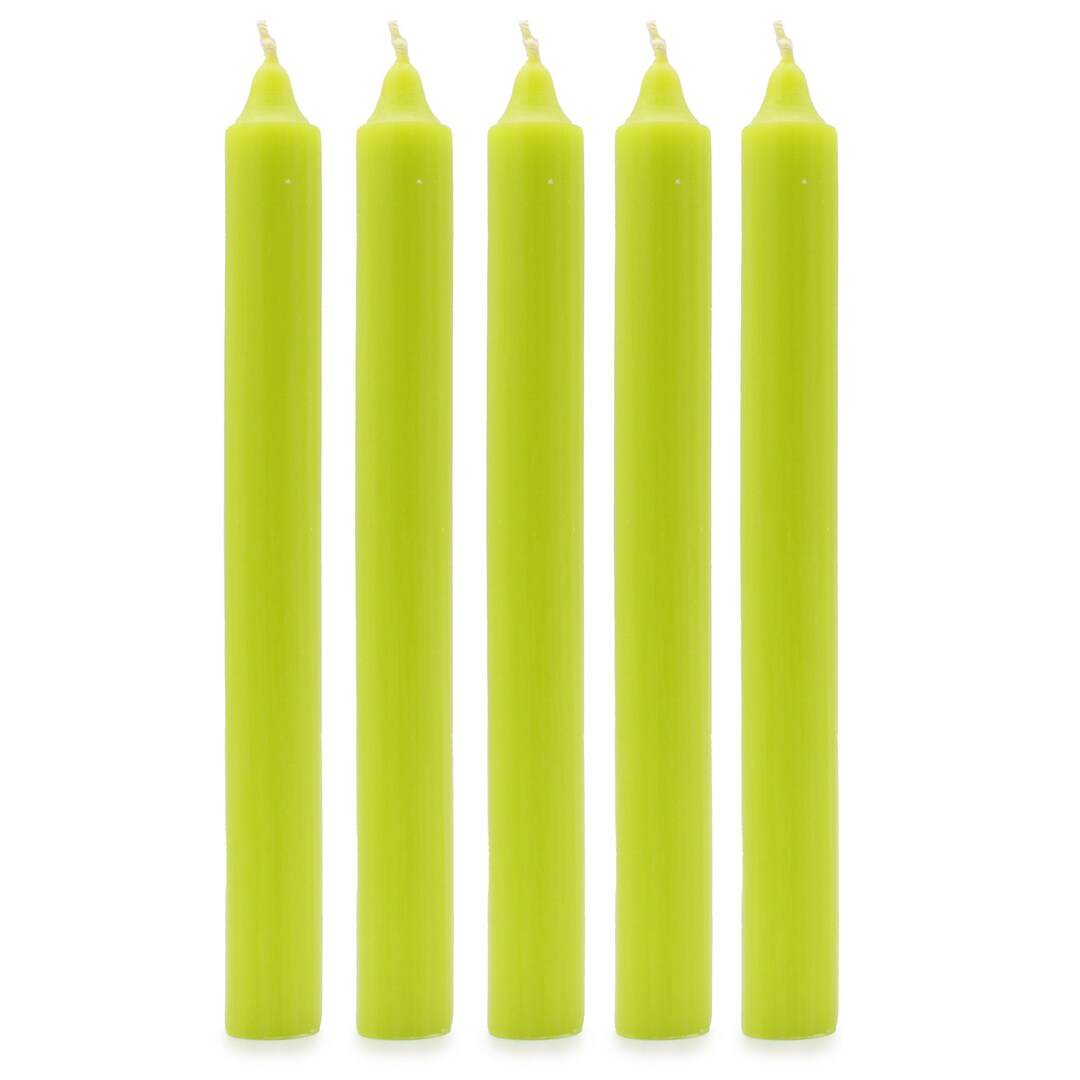 Coloured Dinner Candles Taper Candle Pack Unscented Stick Etsy Canada