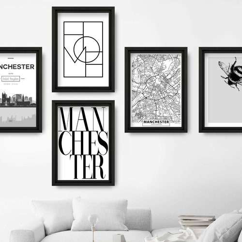 MIX & MATCH MANCHESTER Art Prints Cityscape Skyline Street Etsy