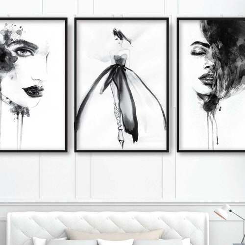 Set of 3 Prints Europe Cities Black and White Photography - Etsy