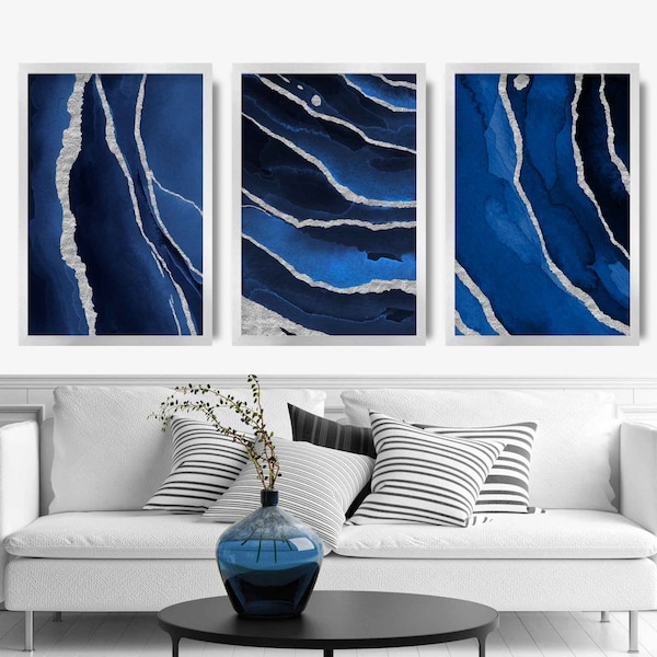 Navy Wall Art Etsy UK
