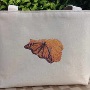 Tela Tote Bag, Grande Borsa Tote, Borsa spalla, Monarch Butterfly Bag, Knitting Bag, Tessuto Tote Bag, Regalo per lei, Tote, Regalo Sposa