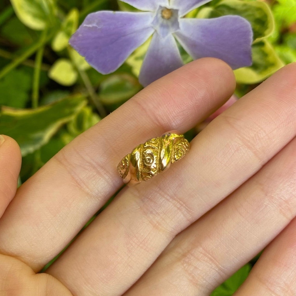 Antique 18ct Gold Orange Blossom Ring Size UK K US 5.25 Etsy