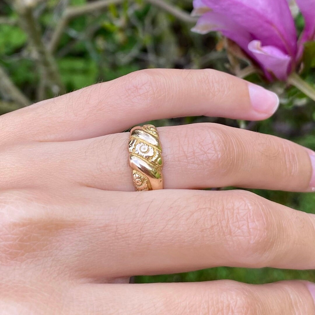 Antique 18ct Gold Orange Blossom Ring Size UK K US 5.25 Etsy