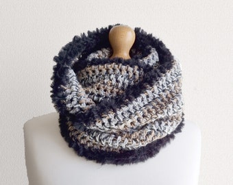 Crochet neck warmer, crochet scarf handmade, crochet scarf for sale, crochet scarf ring, christmas gifts for women, best presents.