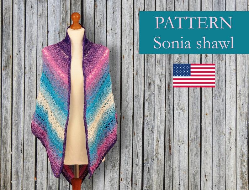 Crochet shawl patterns for women PDF file digital download image 0