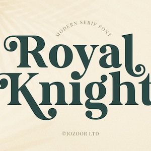Fuente Serif, Fuente Retro, Fuente Vintage, Fuente Boho, Fuente de Marca, Fuente Groovy, Fuente con Colas, Fuente Cricut, Fuente SVG - Fuente Royal Knight