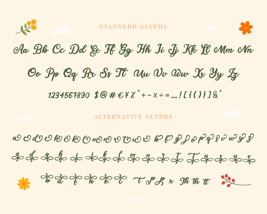 Script Cutable Font Script Font, Cursive Font, Handwritten Font, Font With Tails, Wedding ...