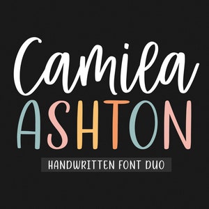 Schreibschrift, Schreibschrift, Cricut-Schrift, handgeschriebene Schrift, Urlaubsschrift, Schrift für Cricut, Schreibschrift SVG, Schreibschrift - Camila Ashton
