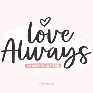 Schreibschrift, Schreibschrift, Cricut-Schrift, Hochzeitsschrift, Schriftart für Cricut, Schreibschrift SVG, handgeschriebene Schrift, Schreibschrift - Love Immer Schrift