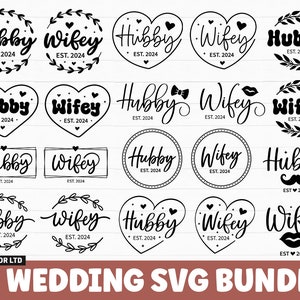 Pacchetto SVG 2024 per marito e moglie, SVG matrimonio, SVG 2024 per marito, Moglie 2024 svg, magliette abbinate marito e moglie, png svg marito e moglie, matrimonio svg