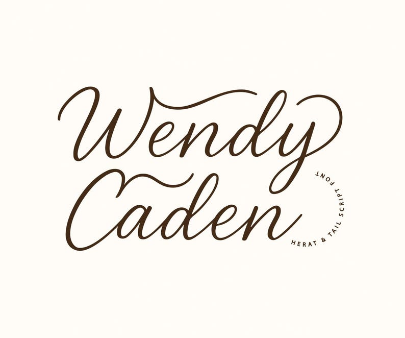 Script Font, Font With Hearts, Font With Tails, Heart Font, Wedding ...