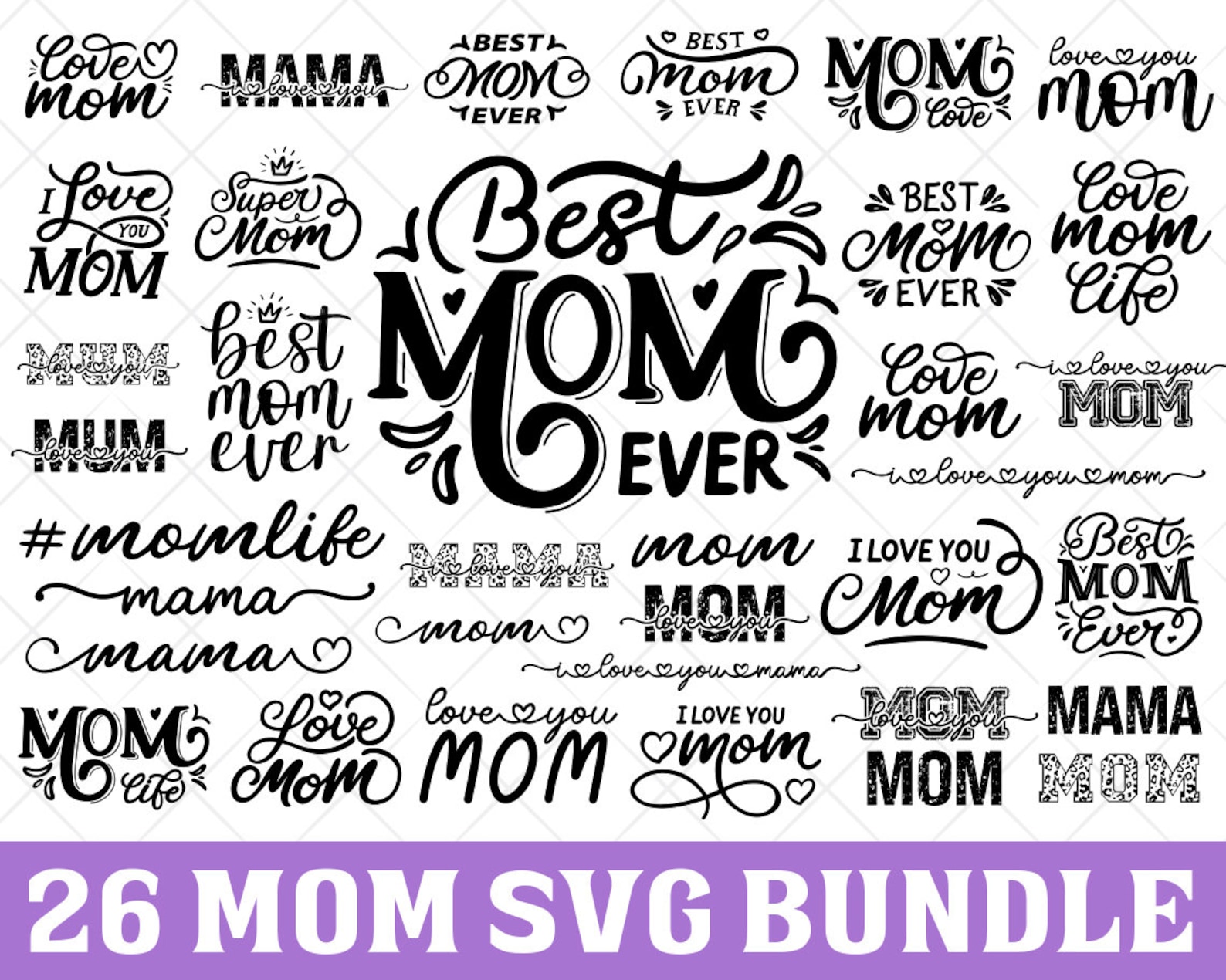 Mom SVG Bundle Mothers Day SVG Mom Life Svg Mama Svg Mom | Etsy