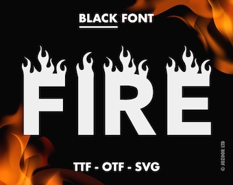 Fire Font SVG, Flame font SVG, Flame font for Cricut, Silhouette, Blaze font, Flame alphabet, Fire alphabet letters SVG, thrasher flame font