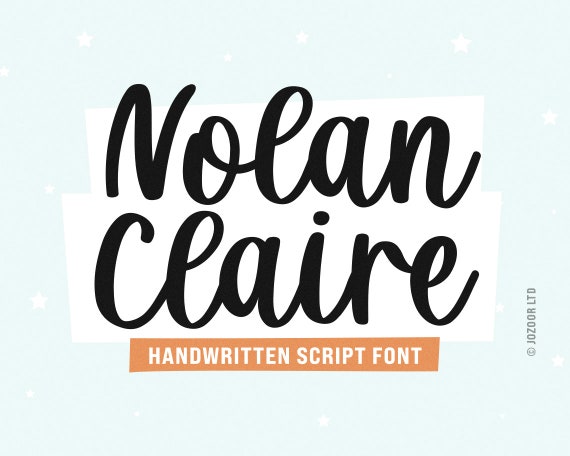 Script Font, Cursive Font, Cricut Font, Handwritten Font, Holiday Font, Font for Cricut, Script Font SVG, Script Fonts - Nolan Claire Font