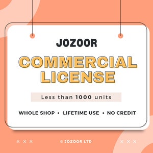 Licenza commerciale per tutti i caratteri e i design