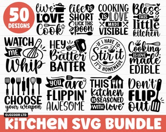 Paquete SVG de cocina, SVG de cocina, Citas de cocina SVG, Monograma de cocina svg, Hornear svg, Cocinar svg, Potholder svg, Cocina svg Archivos Cricut