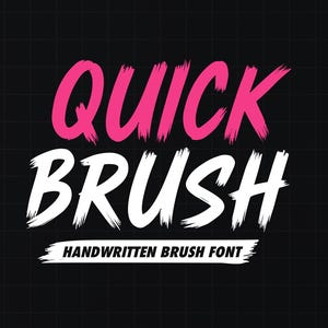 Fuente de pincel manuscrita, fuente Cricut, fuente Procreate, fuente para Cricut, fuente SVG, fuente de pincel Cricut, fuente de pincel SVG - Fuente de pincel rápida
