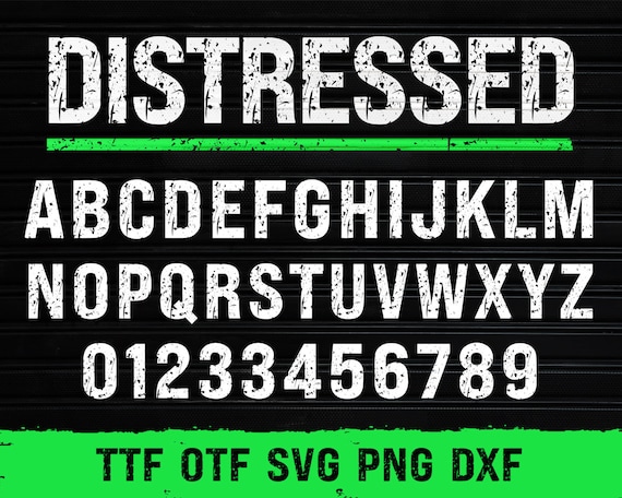 Download Distressed Font ttf cricut Grunge font svg Distressed ...