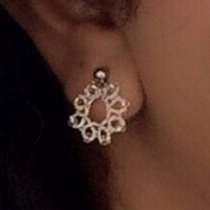 Tatting Pattern Earrings, Tatting pattern PDF, Stud Earrings Tatting Pattern, Frivolite Pattern