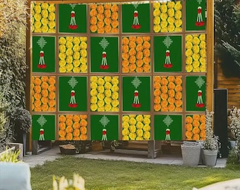 1Pc 2D Indian Backdrop Marigold Festival Banner-Indian Banner for Wedding, Haldi, Puja, Sreemantham, Baby Shower