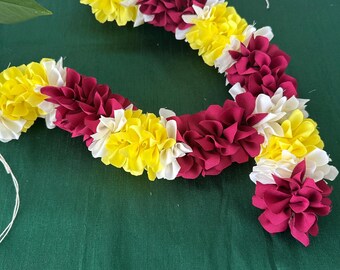 Girlanda kwiatowa do ramki na zdjęcia lub figurki Pooja/dekoracji indyjskich na festiwale 15"