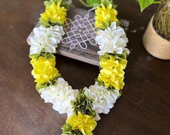 Girlanda kwiatowa do ramki na zdjęcia lub figurki Pooja/dekoracji indyjskich na festiwale 15"