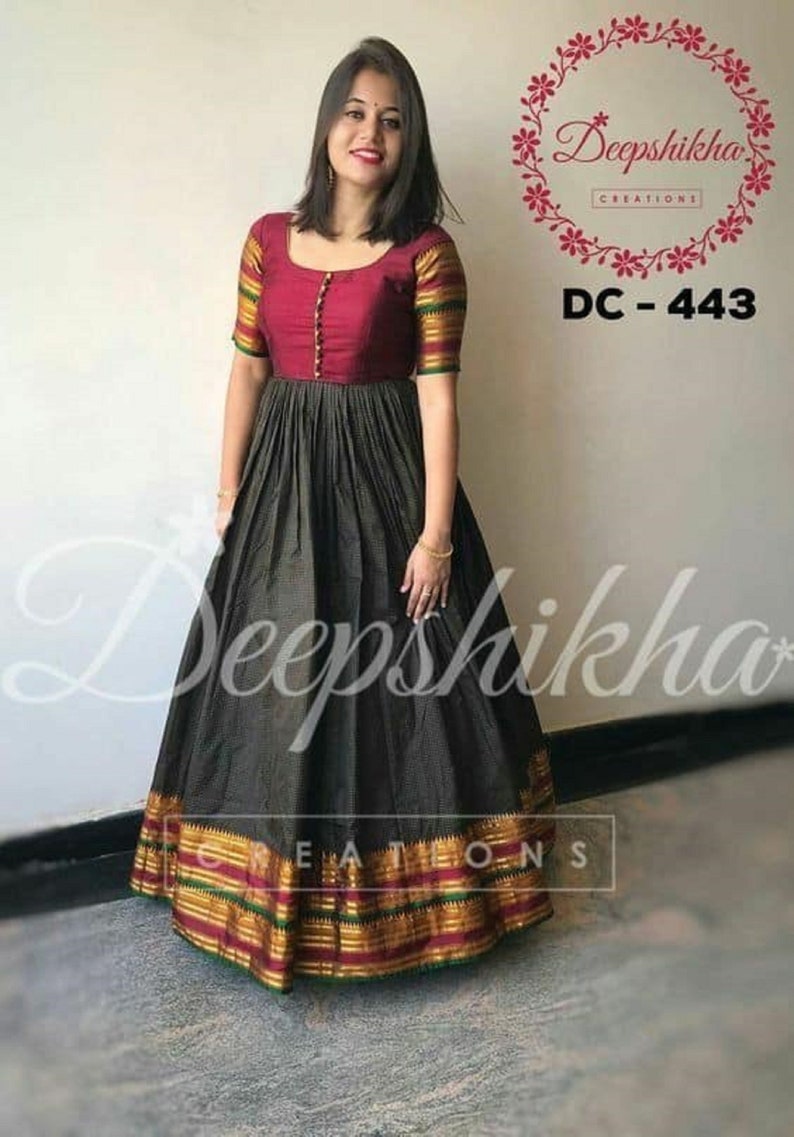 Custom Stitching Your Fabric Indian Long Gown Stitching from Etsy