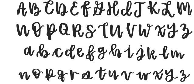 Nice Lettering Hand Lettering/calligraphy Style Font - Etsy
