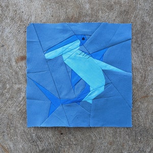 Hammerhead Shark Foundation Paper Piecing Quilt Pattern