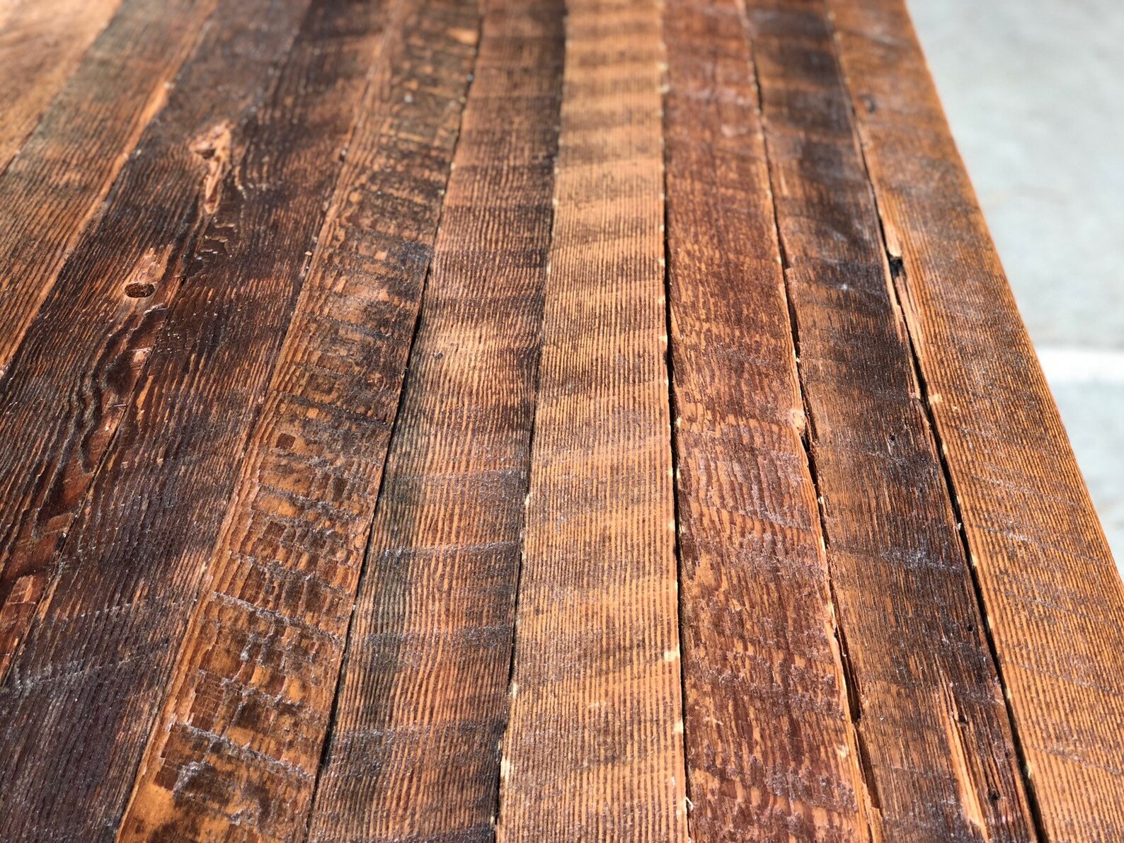 Reclaimed Rough Cut Douglas Fir Dining Table Etsy