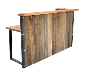 Reclaimed wood Reception Desk