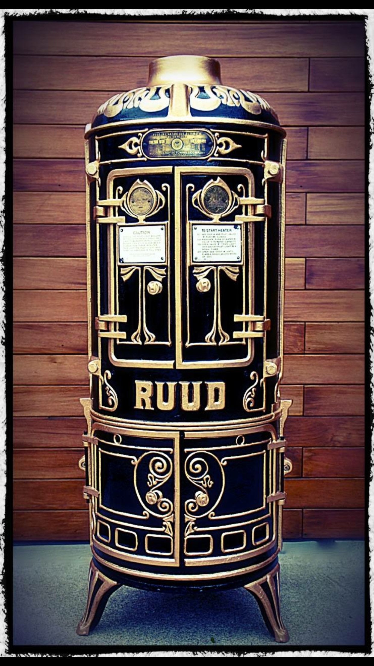 Antique Ruud Water Heater Bar Etsy