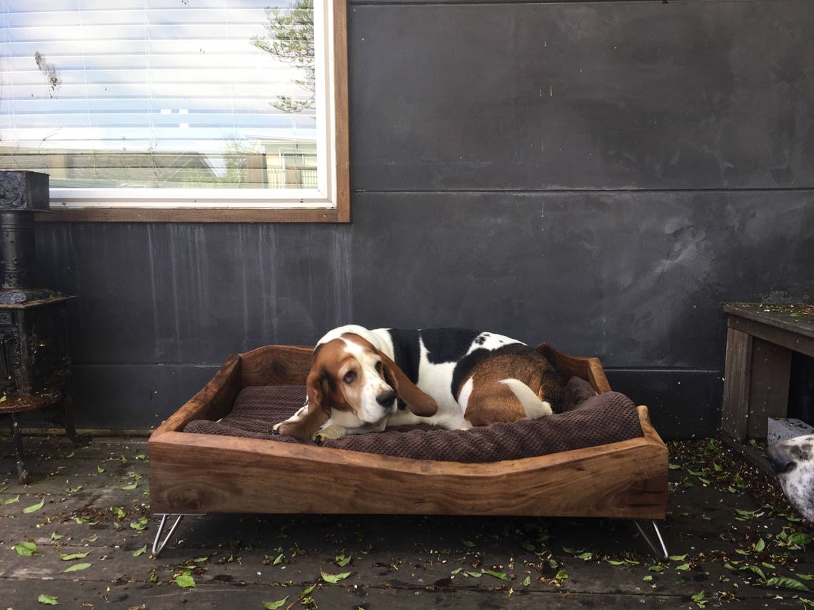 Live Edge Walnut Dog Bed Etsy