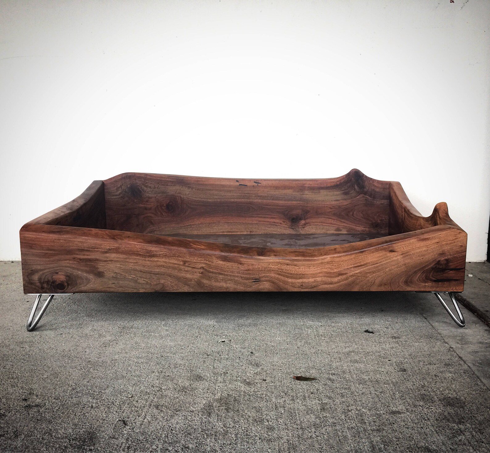 Live Edge Walnut Dog Bed Etsy