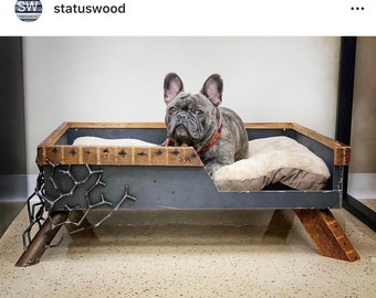 Modern Rustic Dog Bed