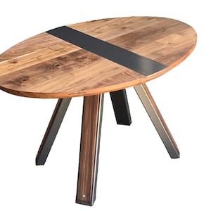 Oval walnut  dining table