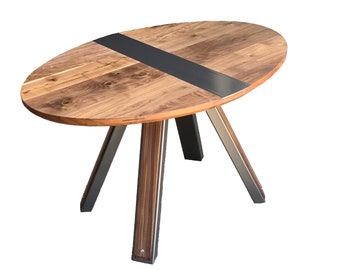 Oval walnut  dining table