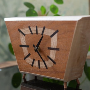 Mid Century Modern Clock, Art Deco Clock, MCM furniture image 6