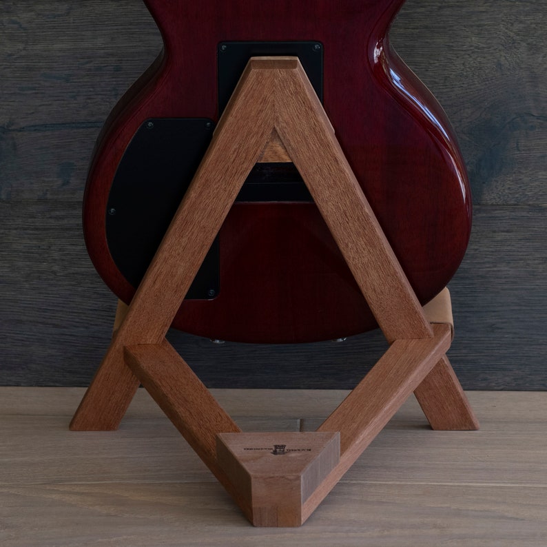 Electric Guitar Stand Mahogany by Blackwell Woodworks Etsy